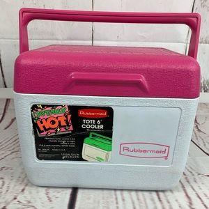Vtg. Neon Pink Totally Hot Rubbermaid Cooler 90’s